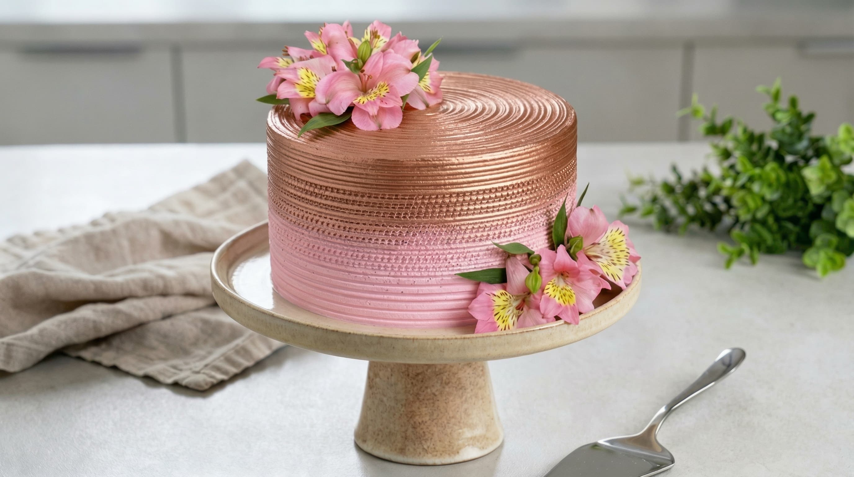 Bolo decorado artesanalmente